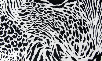texture of print fabric striped zebra and leopard for background photo