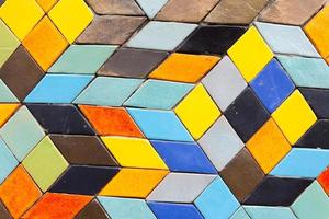 colourful tile background wall photo