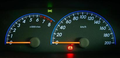 closeup car dashboard photo