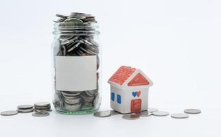 Savings plans for housing ,financial concept photo