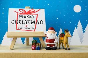 Photo frame and Children toys for christmas decoration.