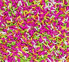 Colorful Sprinkles Background Rainbow sprinkles 3d illustration photo