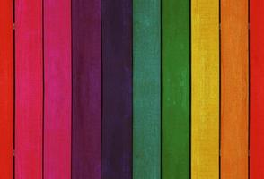 Colorful wooden plank wall texture for background, seamless pattern. photo