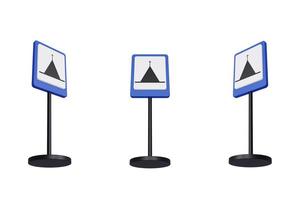 3d render illustration traffic signs of Church photo