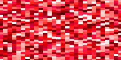 textura de vector rojo claro en estilo rectangular.