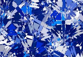 Dark BLUE vector texture with random triangles.