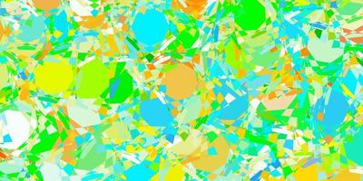 Light Blue, Yellow vector backdrop with triangles, lines.