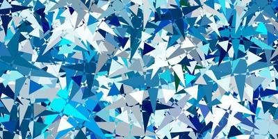 Light BLUE vector background with triangles.