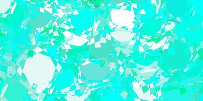 Light Green vector pattern with polygonal shapes.