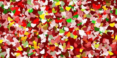 Light green, red vector template with abstract forms.