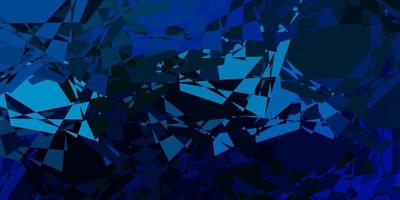 Dark BLUE vector template with triangle shapes.
