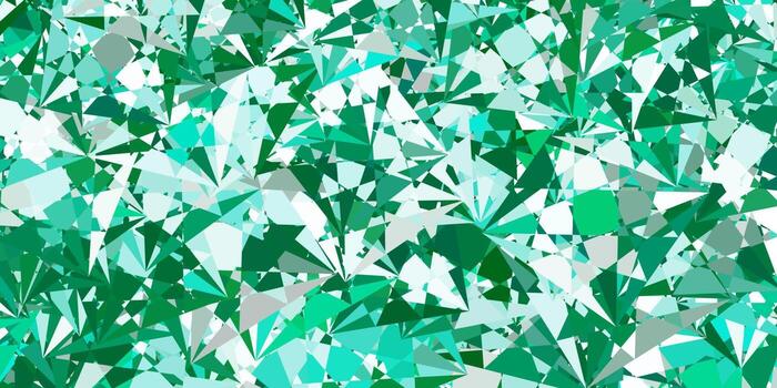 Light Green vector template with triangle shapes.