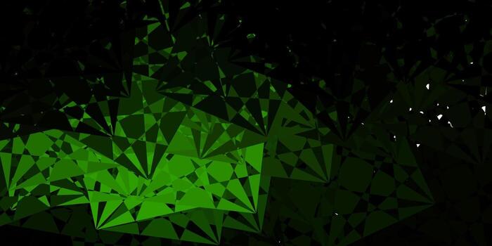 Light Green vector layout with triangle forms.