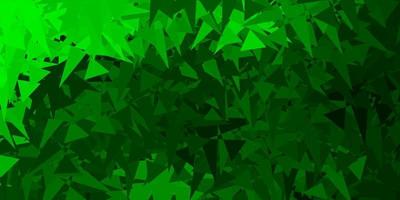 Dark Green vector background with random forms.