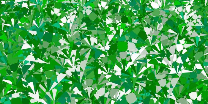Light Green vector pattern with polygonal shapes.