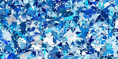 Light BLUE vector background with triangles.