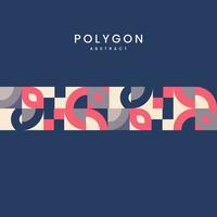 New style os Minimalistic Geometry composition style in muilti-Colored texture Design, with text on blue backgroun, pink and blue and cream, used in wallpaper, patterns, Vector illustration