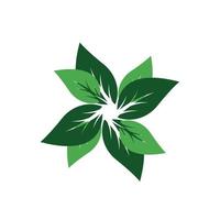 diseño de plantilla de icono de planta y árbol verde fresco, hojas verdes modernas de plantilla de vector de planta.