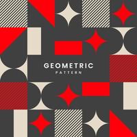 Text with Red and white elements on dark background design templates, Geometrical wallpaer style used in materials for cover, wallpaper, pattern vectors design