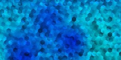 Light blue vector cover with simple hexagons.