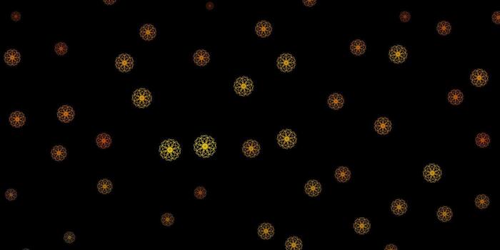 Dark Green, Yellow vector pattern with abstract shapes.