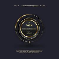 one levels button of Processes for Finace and Business concept chart. A modern luxury CIRCLEs banner Flowchart design vector