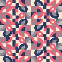 diseño de textura de composición minimalista de geometría colorida, con rosa y azul y crema, utilizado en papel tapiz, patrones, ui, sitio web, impresión, afiche, tela en ilustración vectorial geométrica abstracta vector