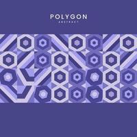 POLYGON shapes Abstract minimal pattern on purple backgroundand with colorful repeatable geometric shapes pattern design used, wallpaper, texture design, vector illustration