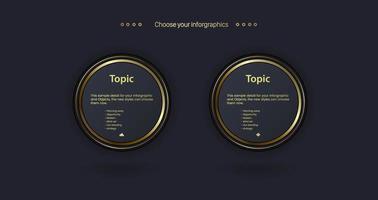 Three Premium Abstract infographics with options template and Vector illustration and Can be used for workflow layout, diagram, business step options, banner design