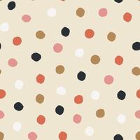 Seamless Polka Dot pattern. Abstract texture with paper cut small circles. Dotted background. vector