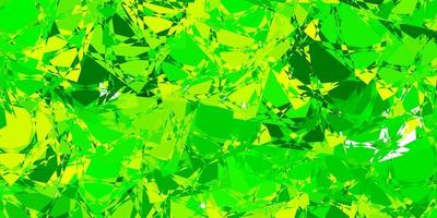 Light Green, Yellow vector background with triangles.