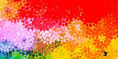 Light multicolor vector template with triangle shapes.