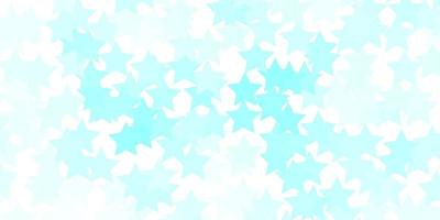 Light BLUE vector texture with beautiful stars.