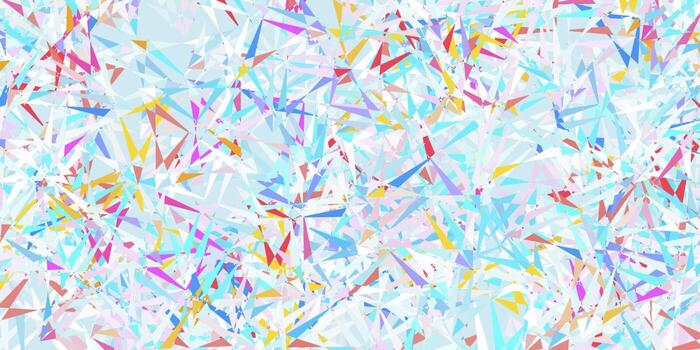 Light multicolor vector template with triangle shapes.