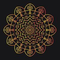 New Mandala Coloring design 2022 vector