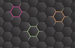 modern minimal elegant hexagon background vector