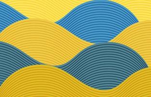 abstract colorful fluid wave background with stripe lines vector