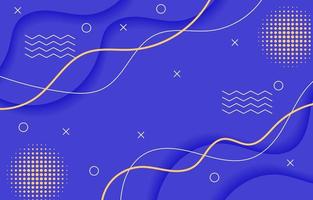 abstract modern minimalist elegant fluid wave background with memphis elements vector