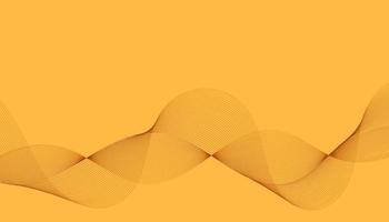 abstract minimal elegant yellow wave background vector