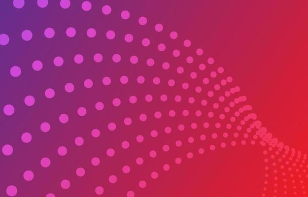 abstract gradient circular halftone background