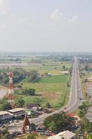 Above view of rural Thailand. photo