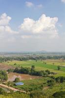 High angle view of rural Thailand. photo