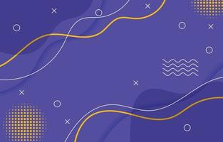 abstract modern minimalist elegant fluid wave background with memphis elements vector