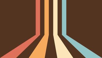 vintage retro stripe background in red, orange, blue, brown colors vector