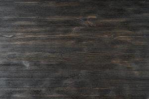 patrón de fondo de madera de textura marrón negro oscuro. textura de madera natural, madera rústica de pino foto