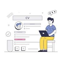 A well-designed isometric illustration of web content vector