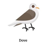 Take a look at this cute flat icon of dove vector