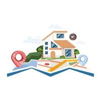 Home Navigation Illustration vector