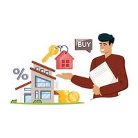 Buy House Illustration vector