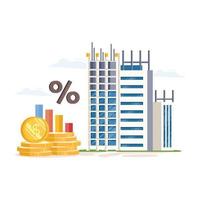 Building Investment Illustration vector